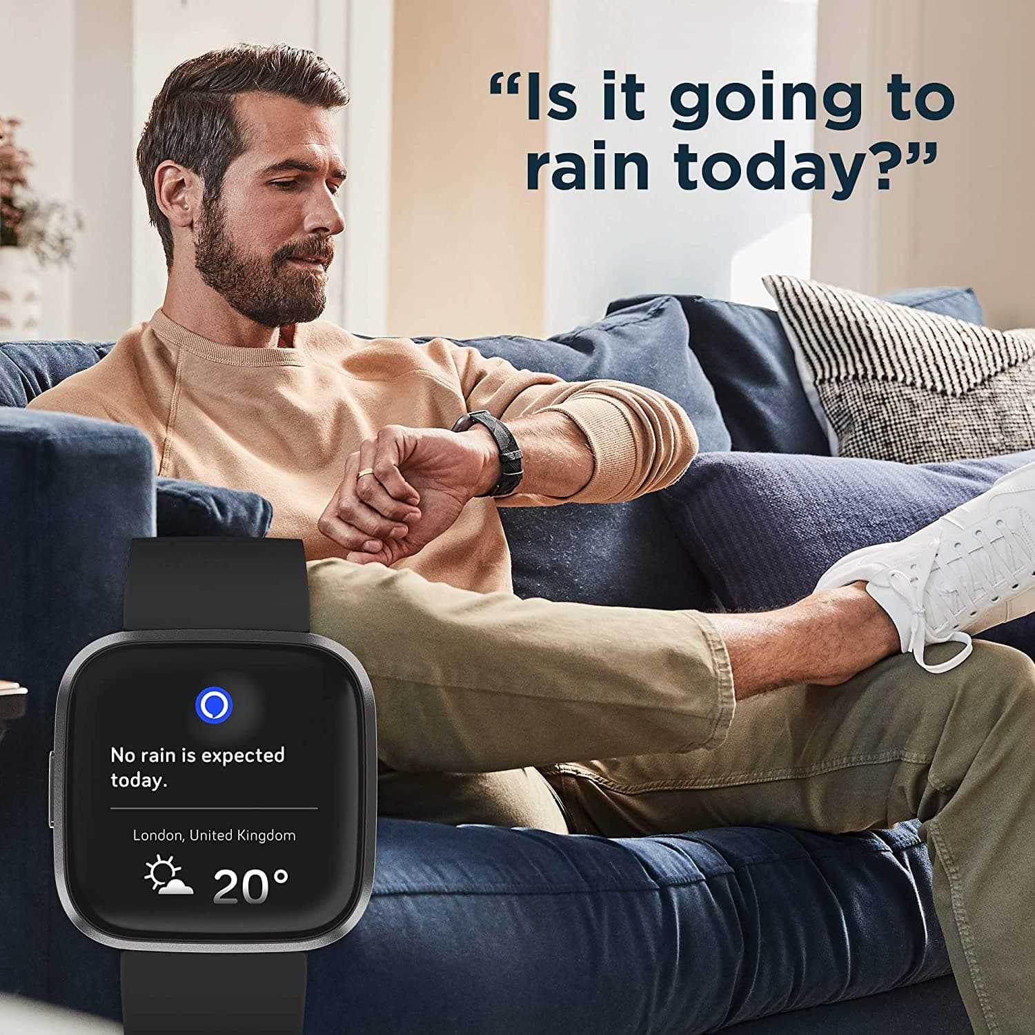 Buy Fitbit,Fitbit Versa 2 Smart Watch - Carbon Alu / Black Band - Gadcet.com | UK | London | Scotland | Wales| Ireland | Near Me | Cheap | Pay In 3 |